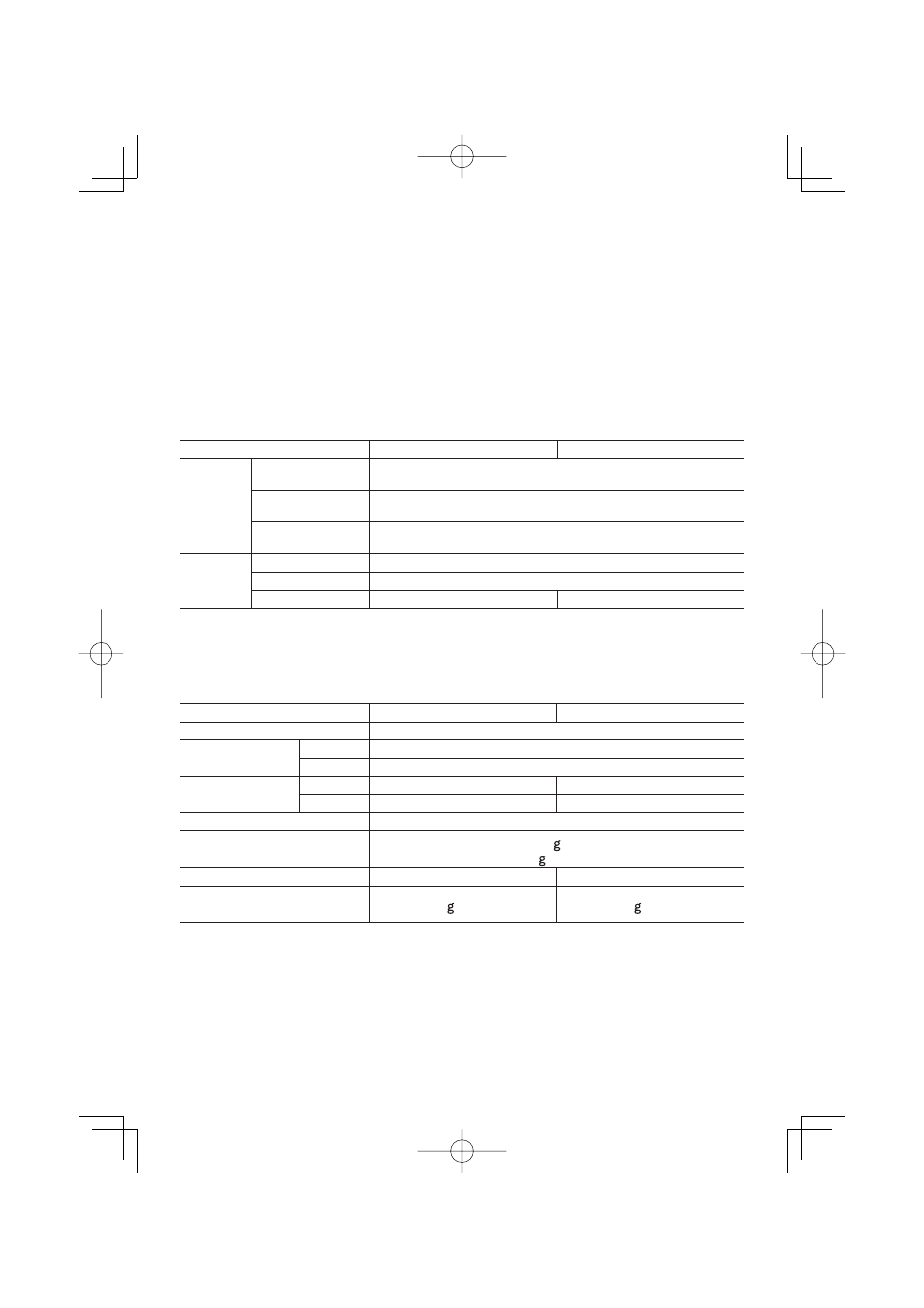 Vii. mantenimiento, Viii. accesorios, Ix. anexo | X. specifiche tecniche, Máximas capacidades recomendadas, Apparecchio principale | Panasonic EY7460 User Manual | Page 42 / 44