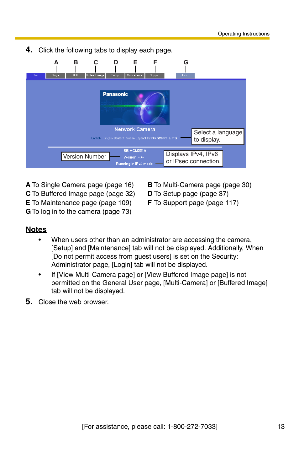 Panasonic BB-HCM331A User Manual | Page 13 / 150