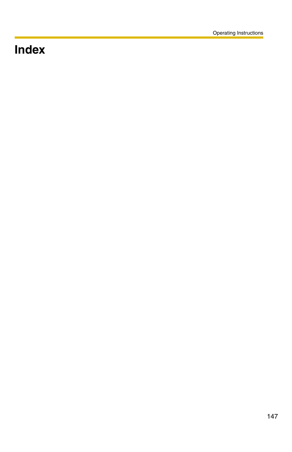 Index | Panasonic BB-HCM331A User Manual | Page 147 / 150