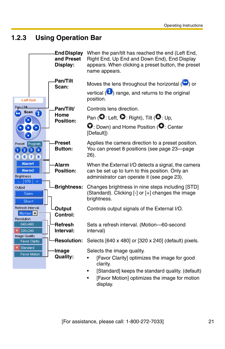 3 using operation bar | Panasonic BB-HCM331A User Manual | Page 21 / 150