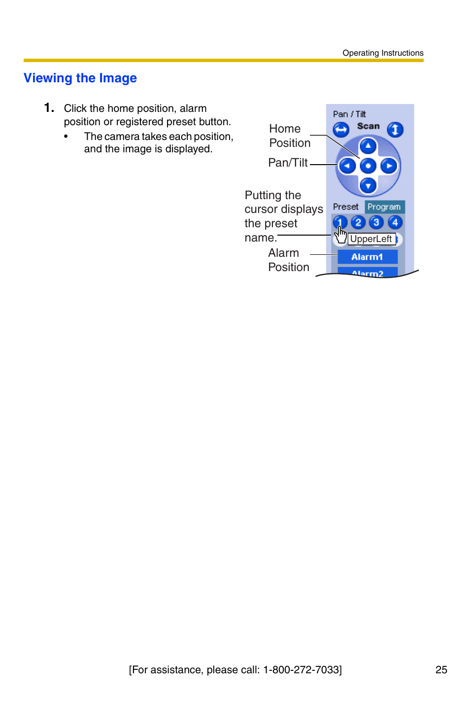 Viewing the image 1 | Panasonic BB-HCM331A User Manual | Page 25 / 150