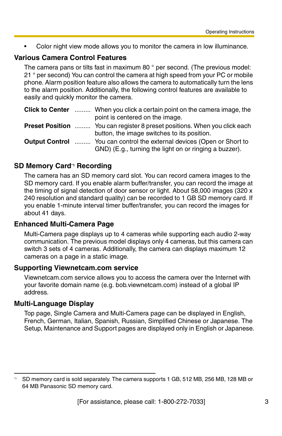 Panasonic BB-HCM331A User Manual | Page 3 / 150