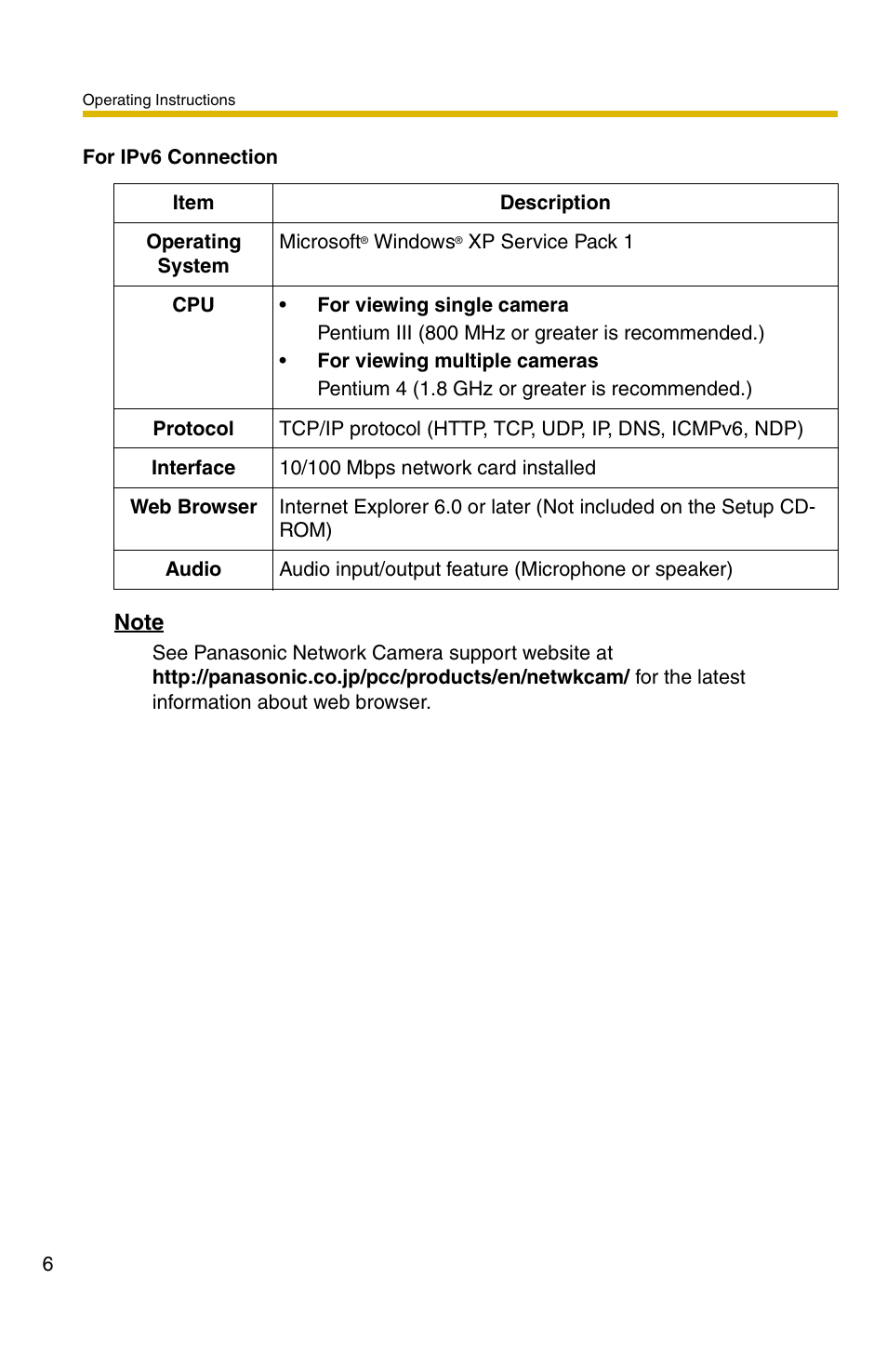Panasonic BB-HCM331A User Manual | Page 6 / 150