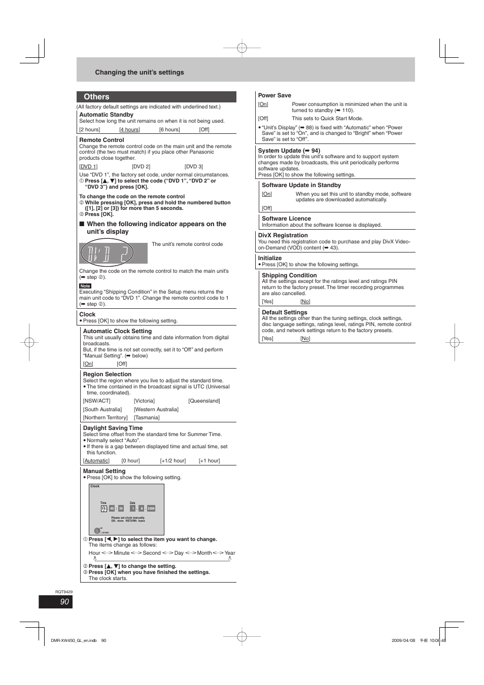 Others | Panasonic DMR-XW350 User Manual | Page 90 / 120