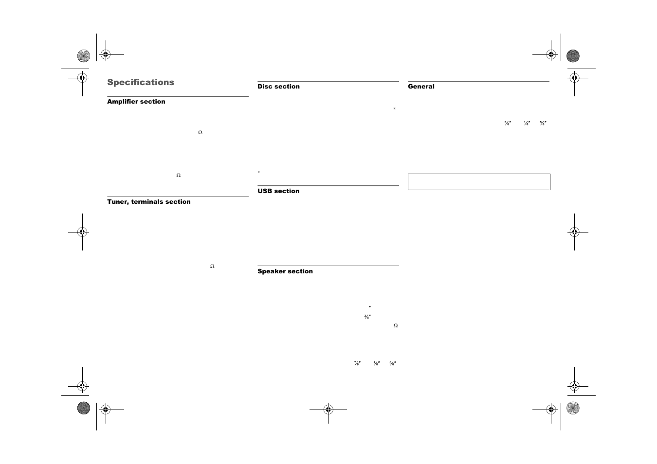 Specifications | Panasonic SCAKX14 User Manual | Page 7 / 16