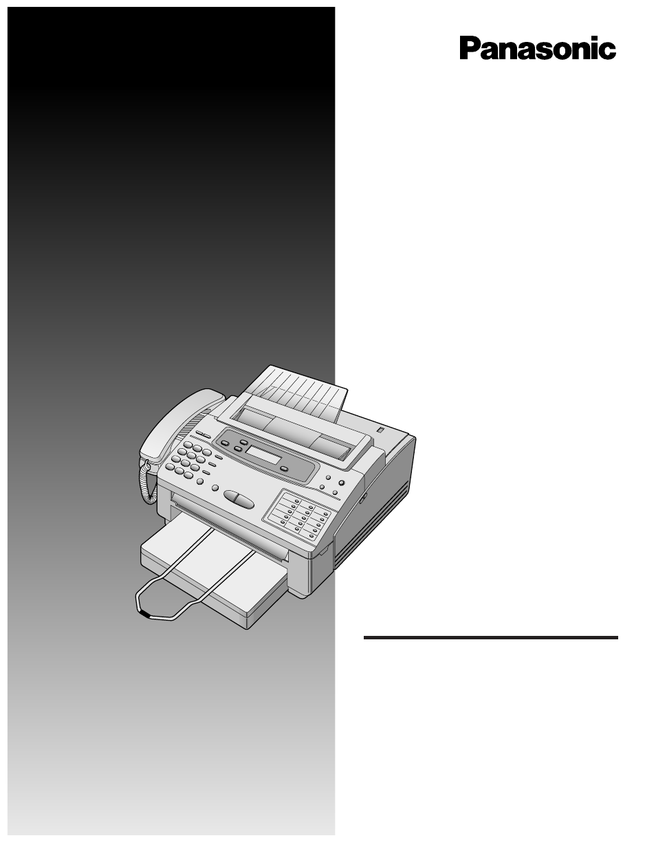 Panasonic KX-F1000AL User Manual | 88 pages