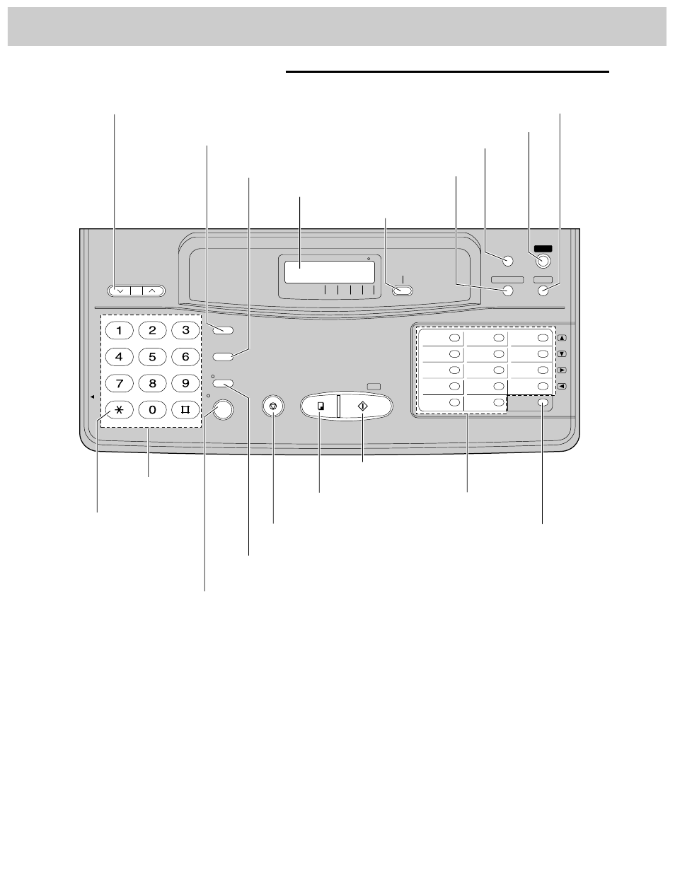 Control panel (kx-f1000al), Installation and connection, Sp-phone/voice stdby button (pp. 17, 38) | Panasonic KX-F1000AL User Manual | Page 10 / 88
