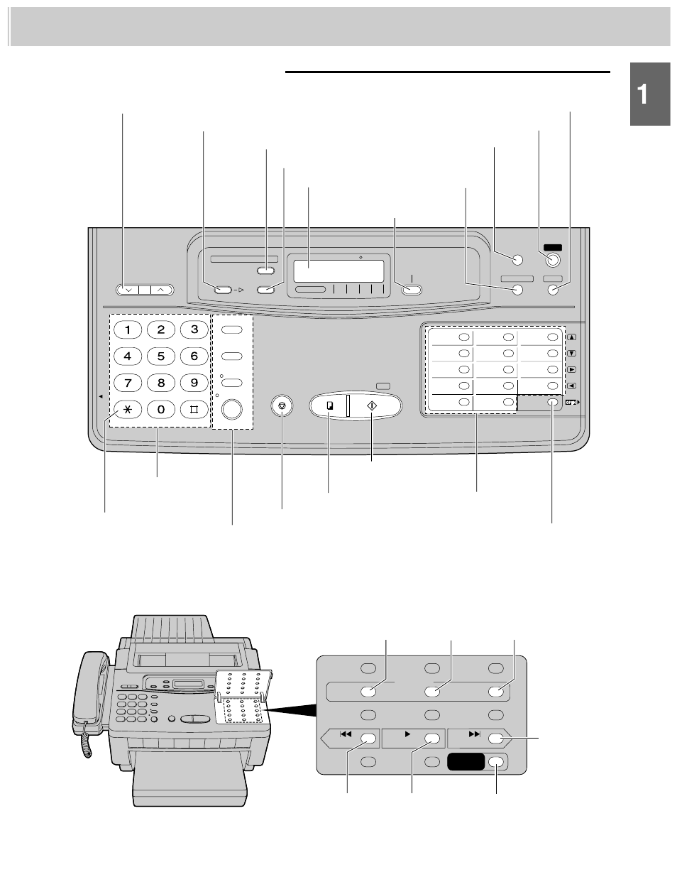 Control panel (kx-f1100al), Installation and connection | Panasonic KX-F1000AL User Manual | Page 11 / 88