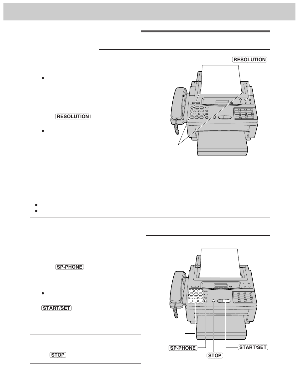 Transmitting and receiving fax calls, Transmitting documents, Transmitting documents manually | Loading documents | Panasonic KX-F1000AL User Manual | Page 18 / 88