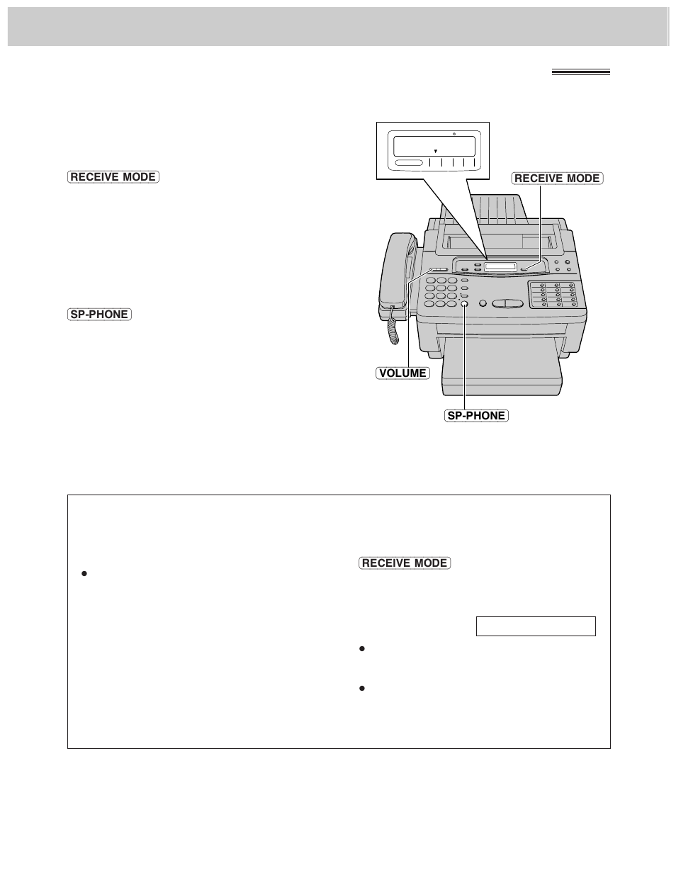 Operating the answering device (kx-f1100al only), Setup of voice message and document reception, Monitoring incoming calls | Panasonic KX-F1000AL User Manual | Page 28 / 88