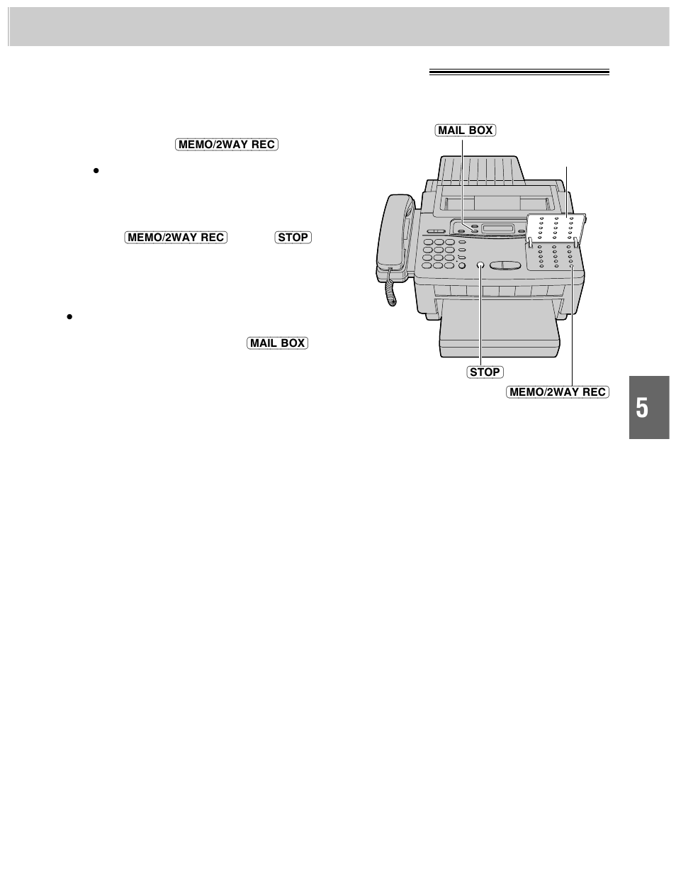 Recording a telephone conversation | Panasonic KX-F1000AL User Manual | Page 31 / 88