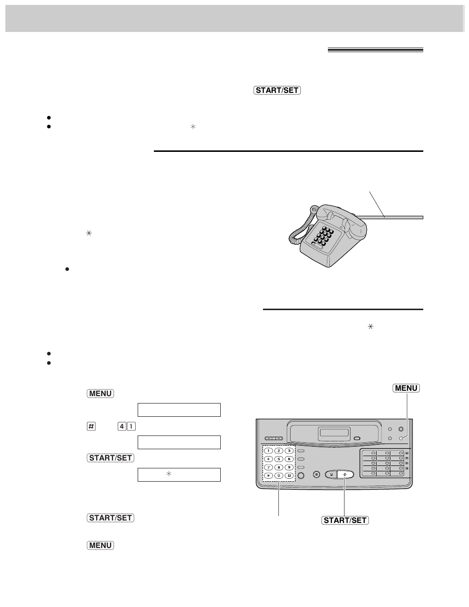 Remote fax receiving using an extension, Using an extension, Changing the remote fax activation code | Panasonic KX-F1000AL User Manual | Page 42 / 88