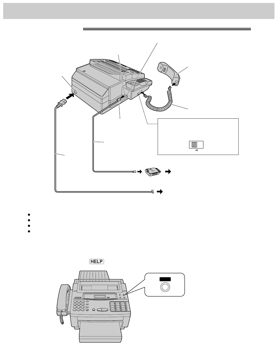 Connections | Panasonic KX-F1000AL User Manual | Page 8 / 88