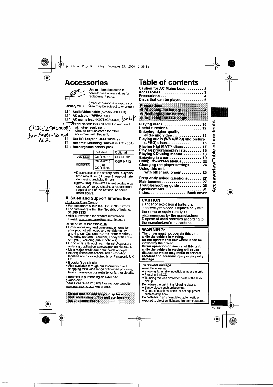 Panasonic DVD-LS82 User Manual | Page 3 / 32
