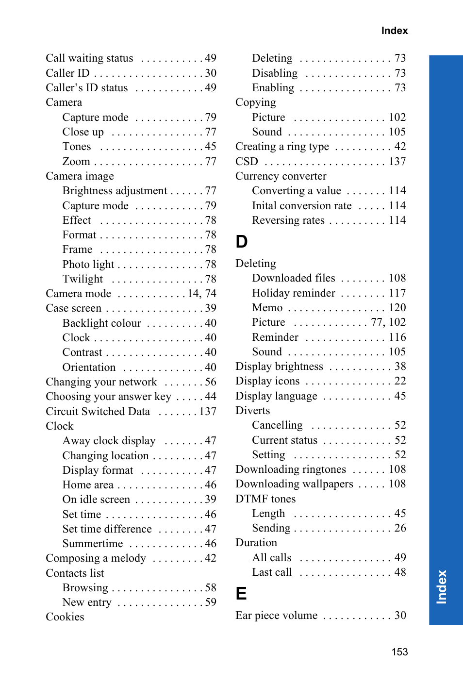Panasonic X70 User Manual | Page 152 / 155