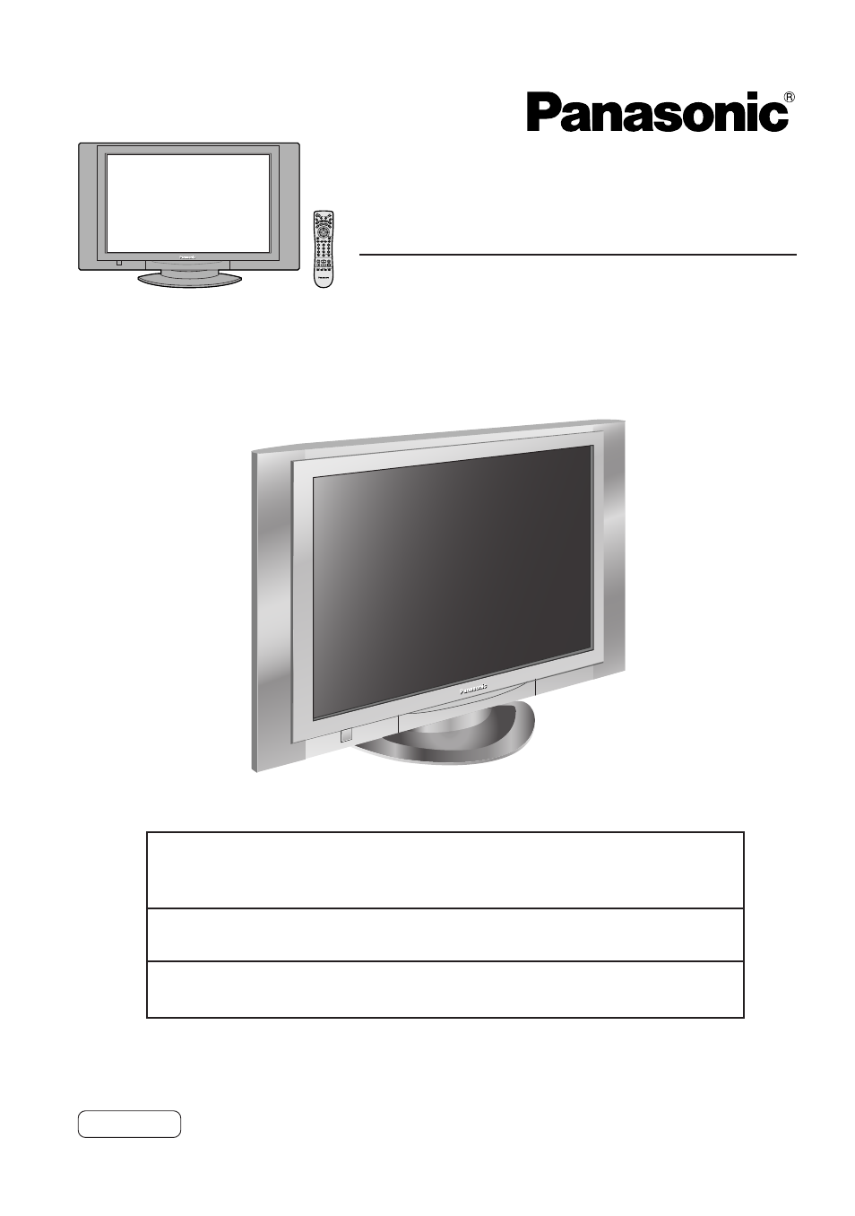 Panasonic TC 32LH1 User Manual | 52 pages