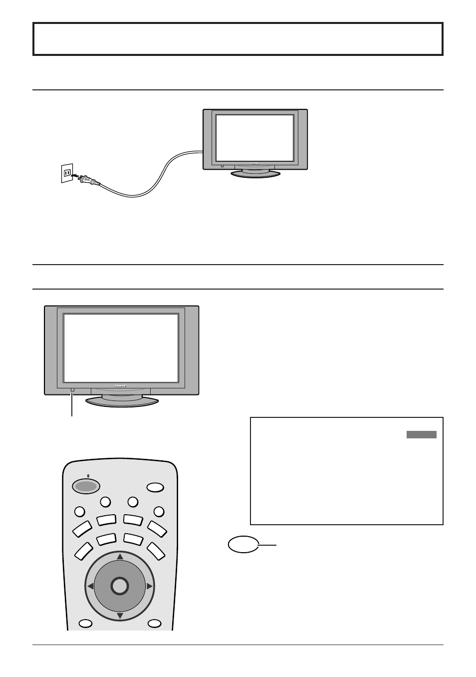 Power on / off, Connecting the plug to the wall outlet, How to turn the power on | Ch 6 | Panasonic TC 32LH1 User Manual | Page 13 / 52
