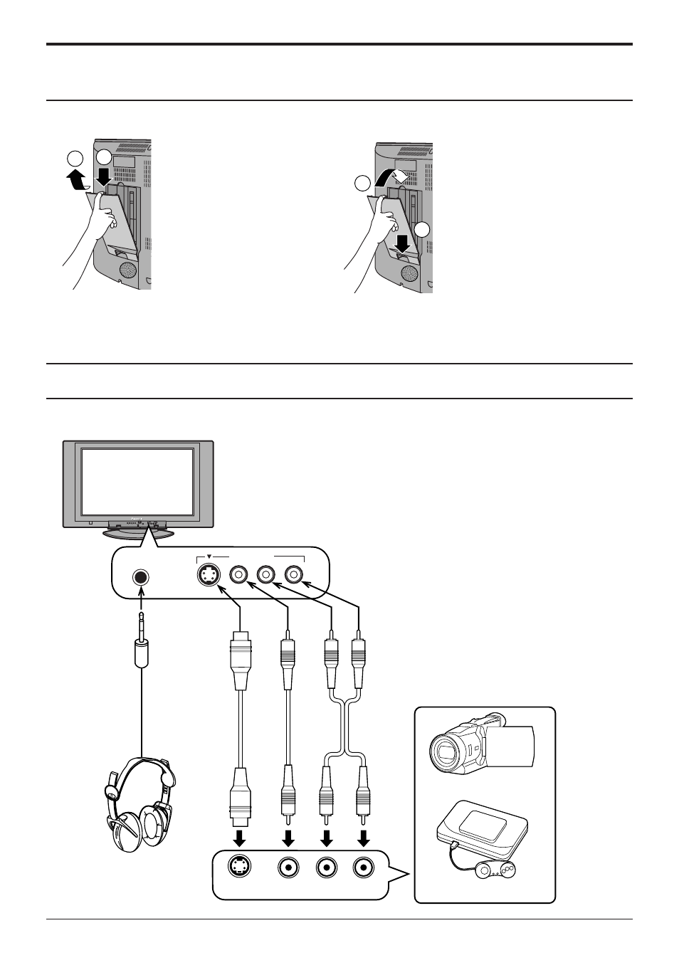 Para quitar y colocar la cubierta del cable, Conexión, Para colocarla | Para quitarla | Panasonic TC 32LH1 User Manual | Page 41 / 52