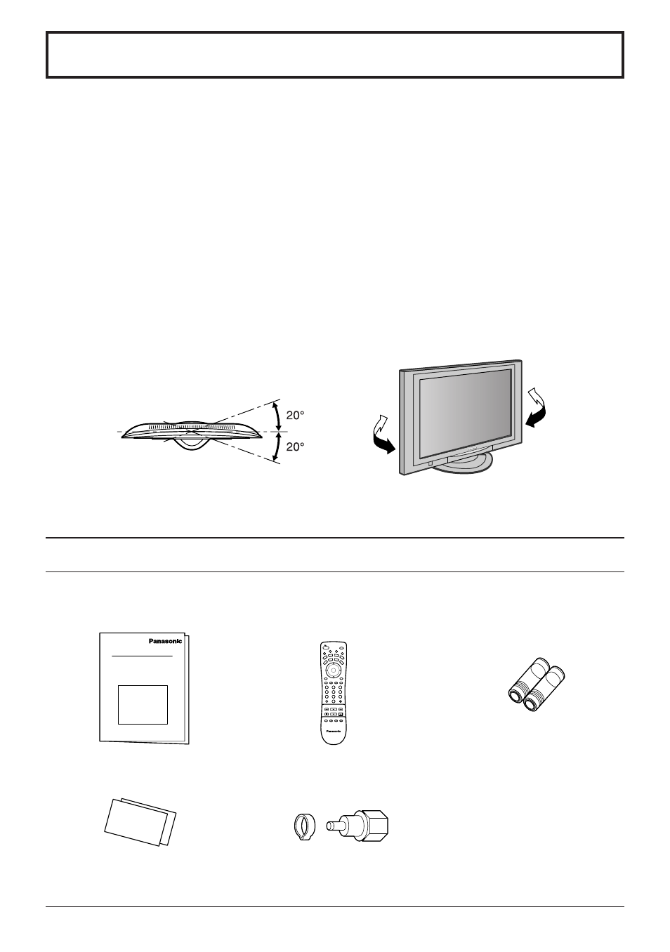 Installation, Supplied accessories | Panasonic TC 32LH1 User Manual | Page 6 / 52