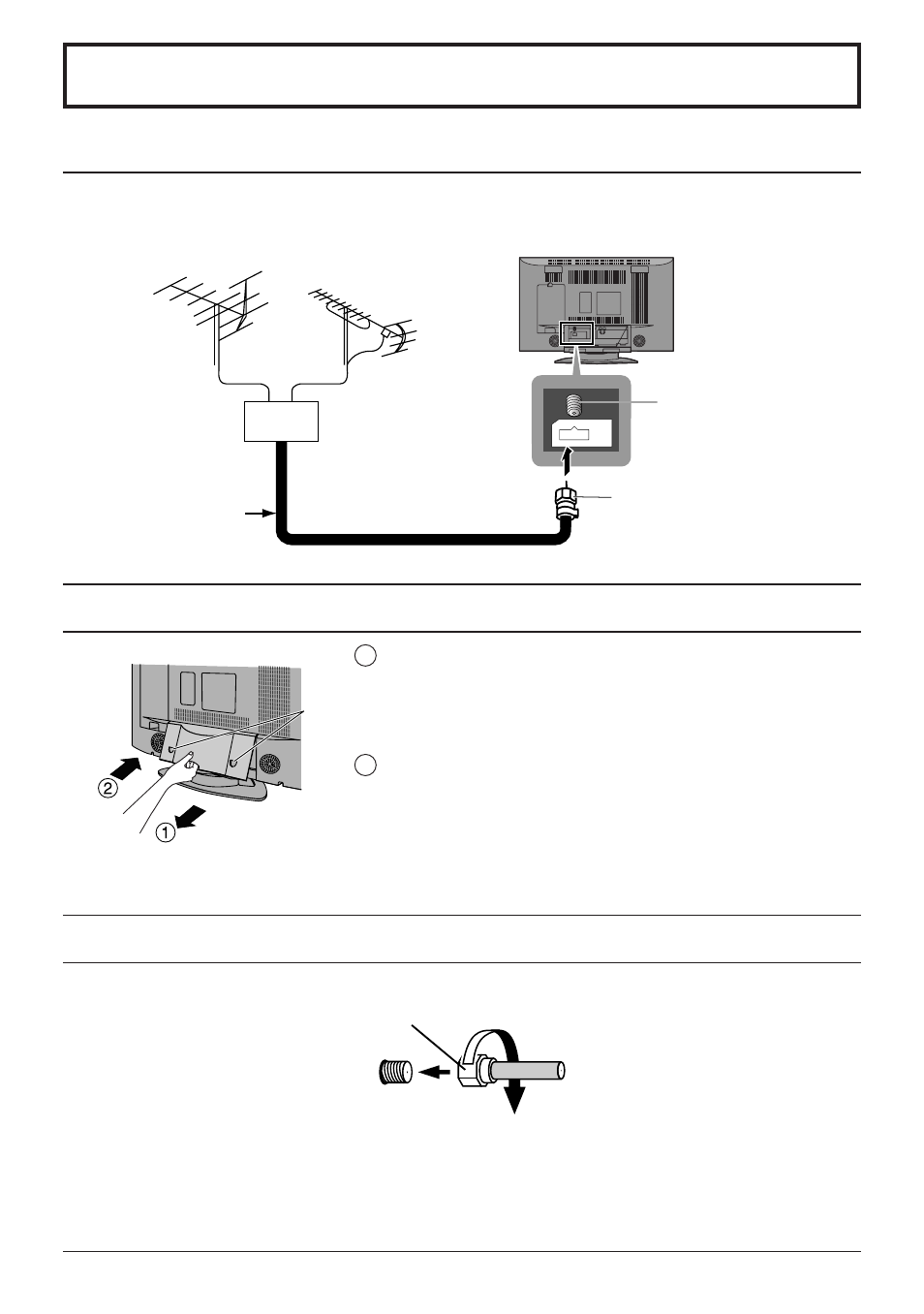 Connections, Antenna / cable connection | Panasonic TC 32LH1 User Manual | Page 8 / 52