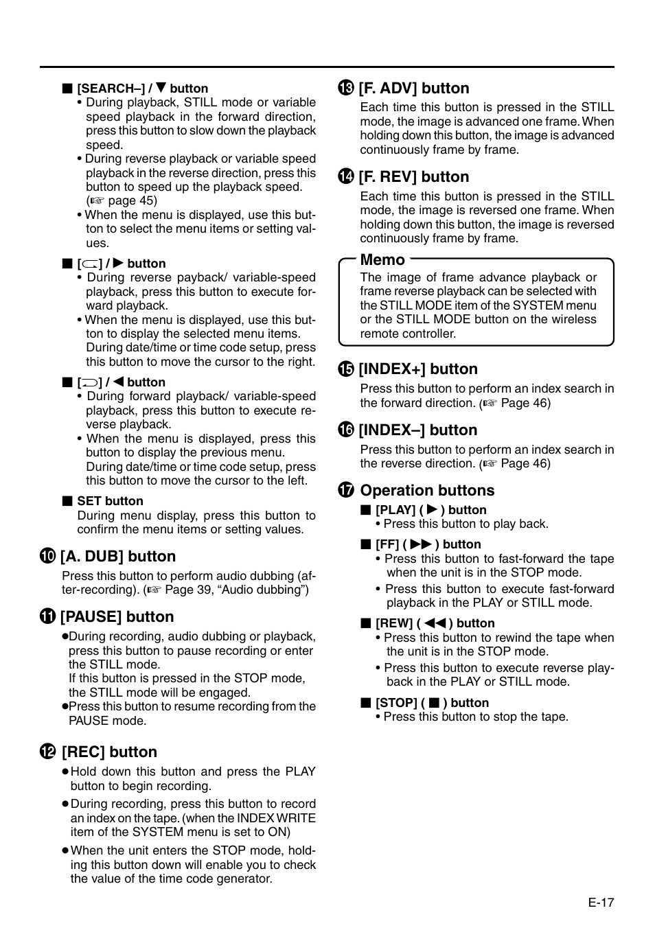 Panasonic AG-DV2500P User Manual | Page 17 / 68