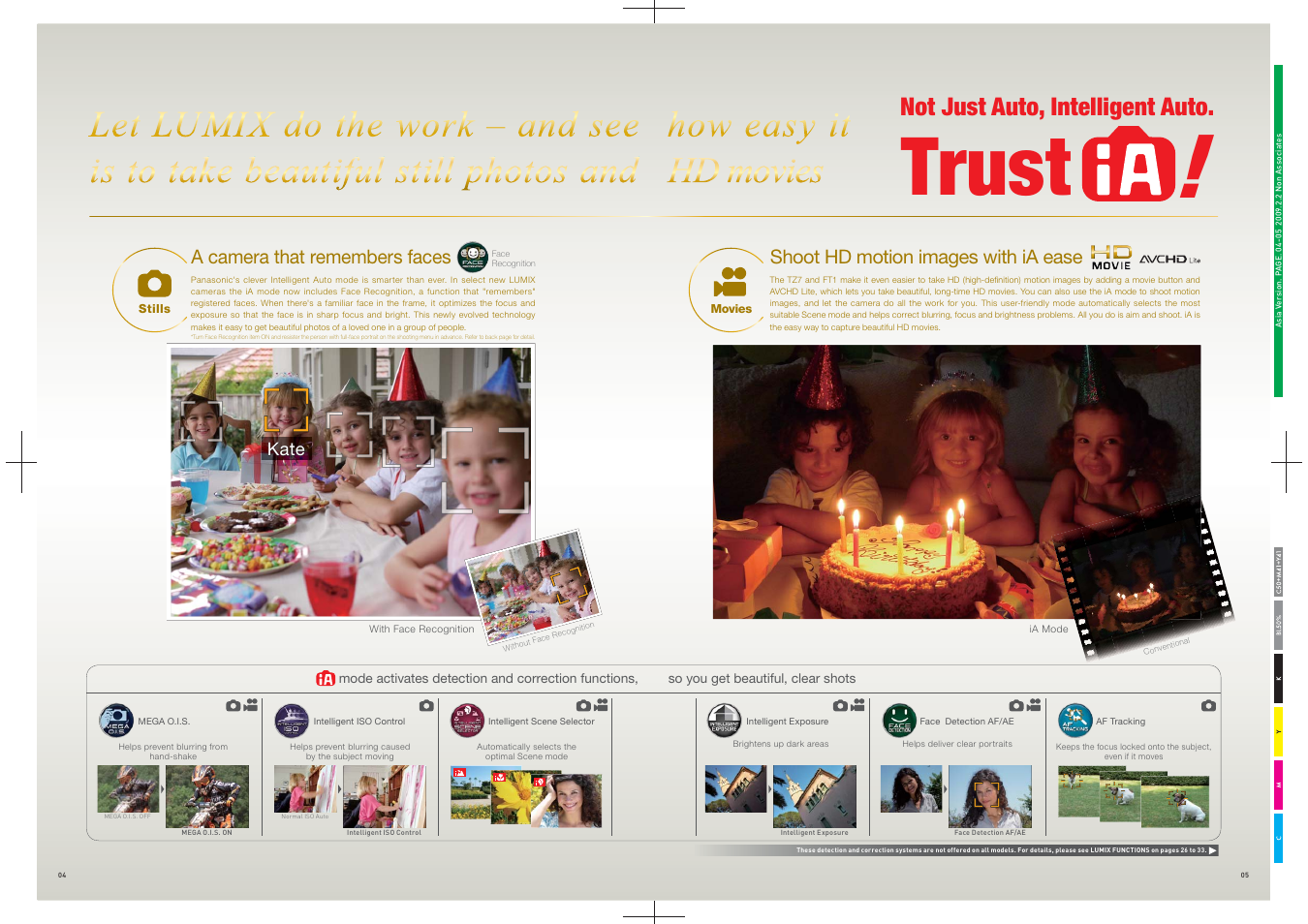 Trust, Not just auto, intelligent auto, Kate | Panasonic DMC-FS25 User Manual | Page 3 / 22