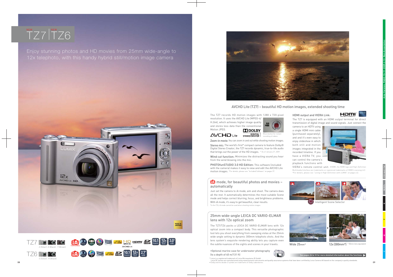 T z 7 t z6, Tz7 tz6 | Panasonic DMC-FS25 User Manual | Page 5 / 22