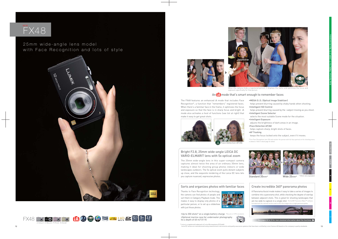 F x48, Fx48 | Panasonic DMC-FS25 User Manual | Page 7 / 22