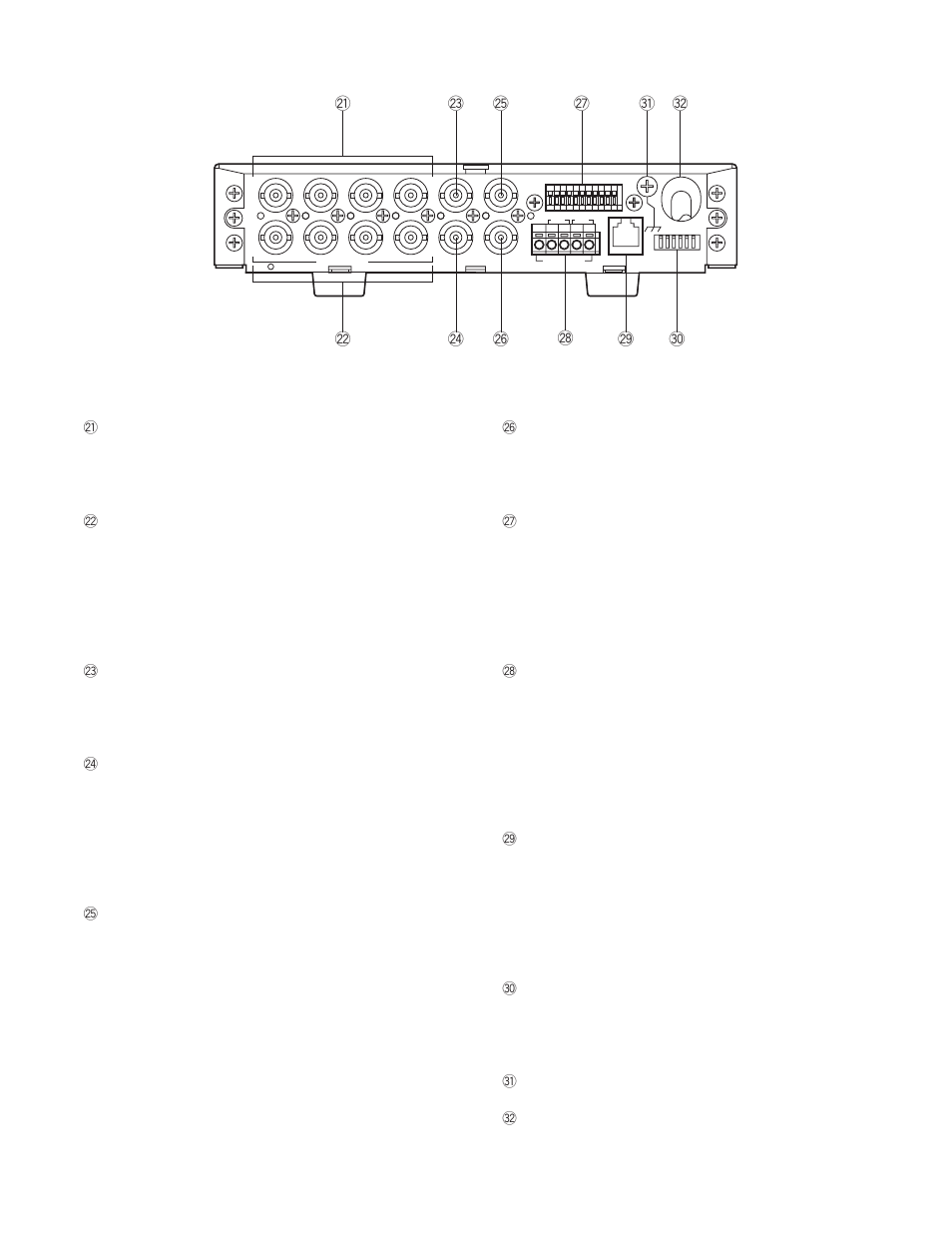 Rear view | Panasonic WJ-MP204C User Manual | Page 8 / 32