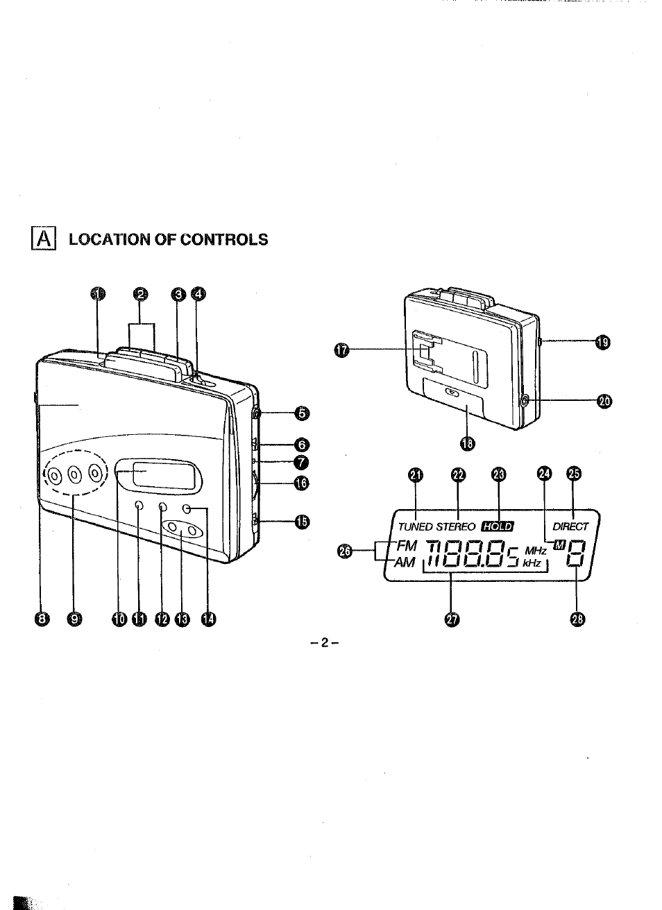 Panasonic RQ-V180 User Manual | Page 2 / 15