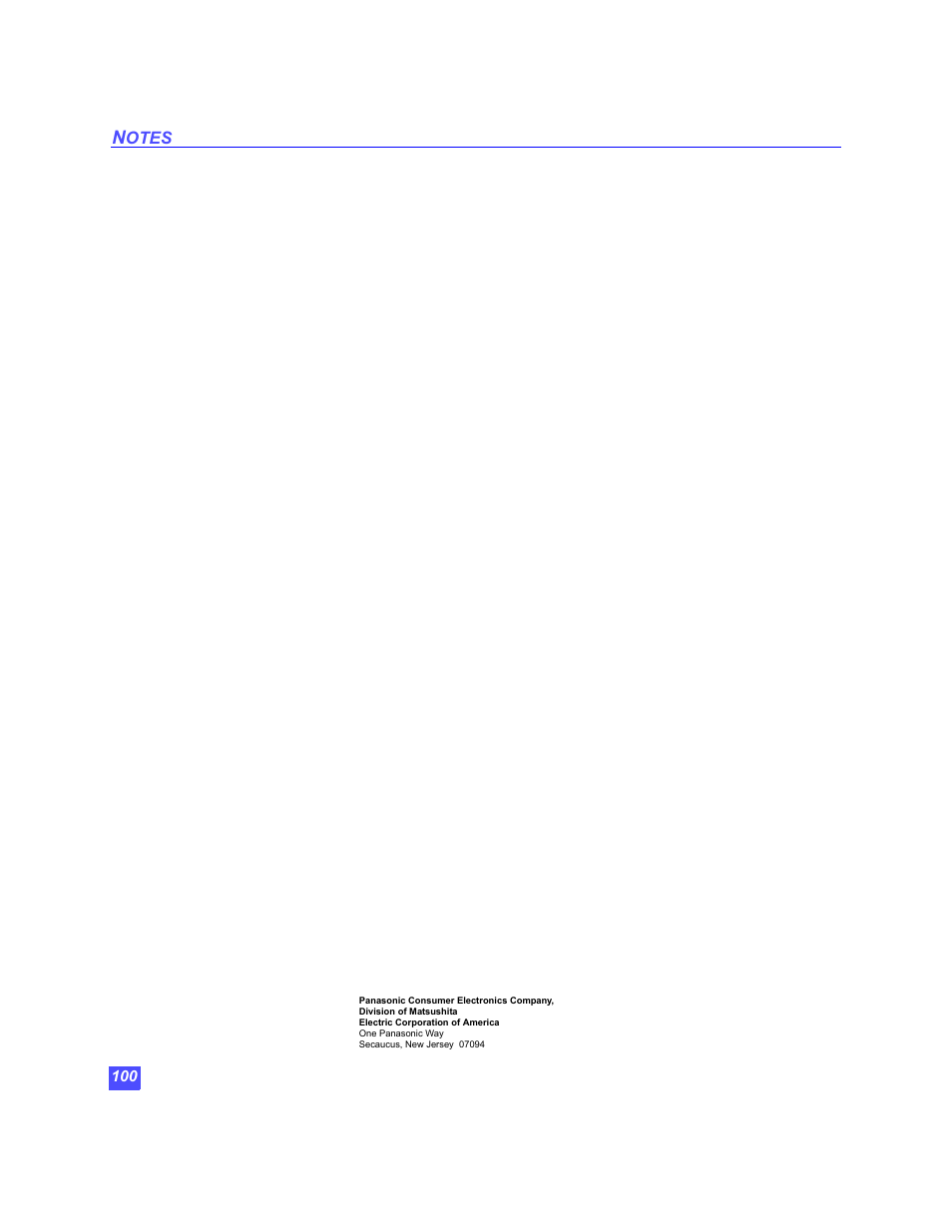 Panasonic TU-HDS20 User Manual | Page 101 / 101
