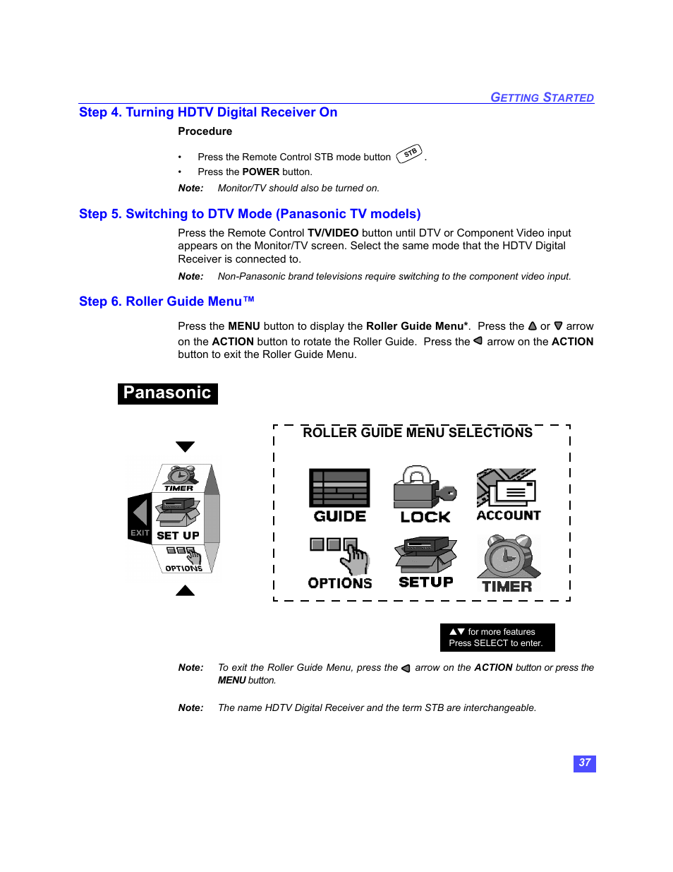 Panasonic | Panasonic TU-HDS20 User Manual | Page 38 / 101