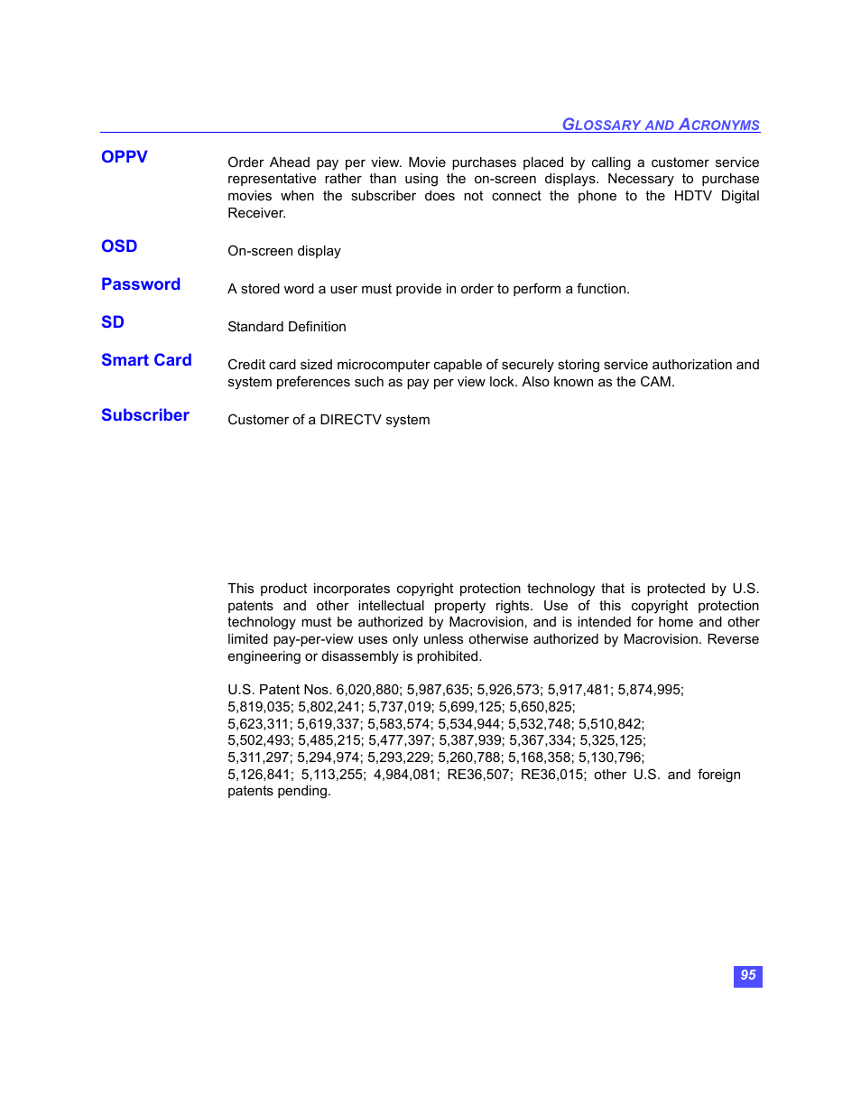 Panasonic TU-HDS20 User Manual | Page 96 / 101