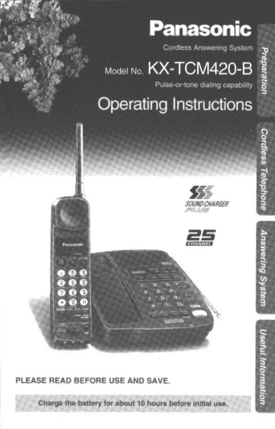 Panasonic KX-TCM420-B User Manual | 64 pages