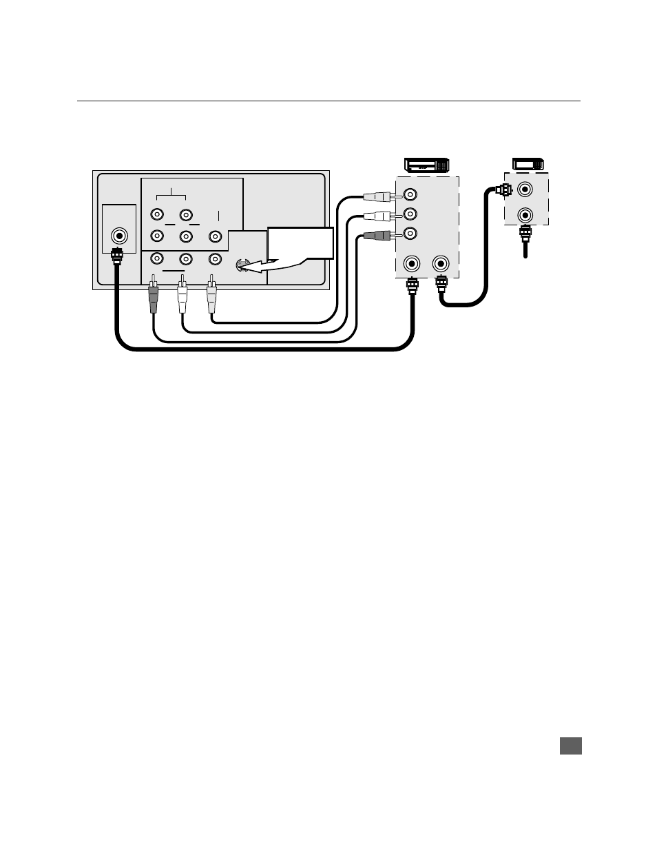 Vcr and cable box connection, Nstallation vcr and cable box connection | Panasonic CT 24SX11 User Manual | Page 10 / 50