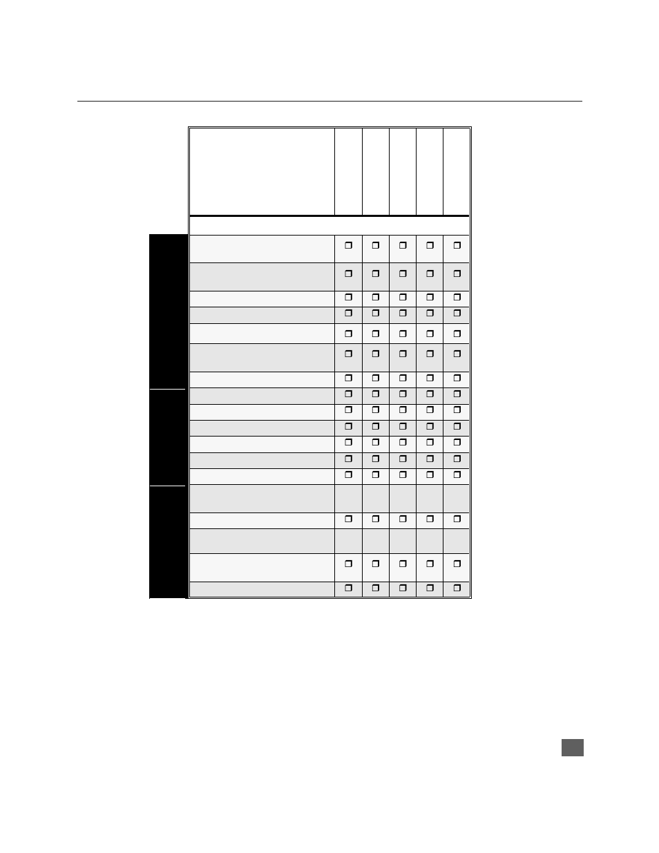 Tabla de caracteristicas | Panasonic CT 24SX11 User Manual | Page 29 / 50