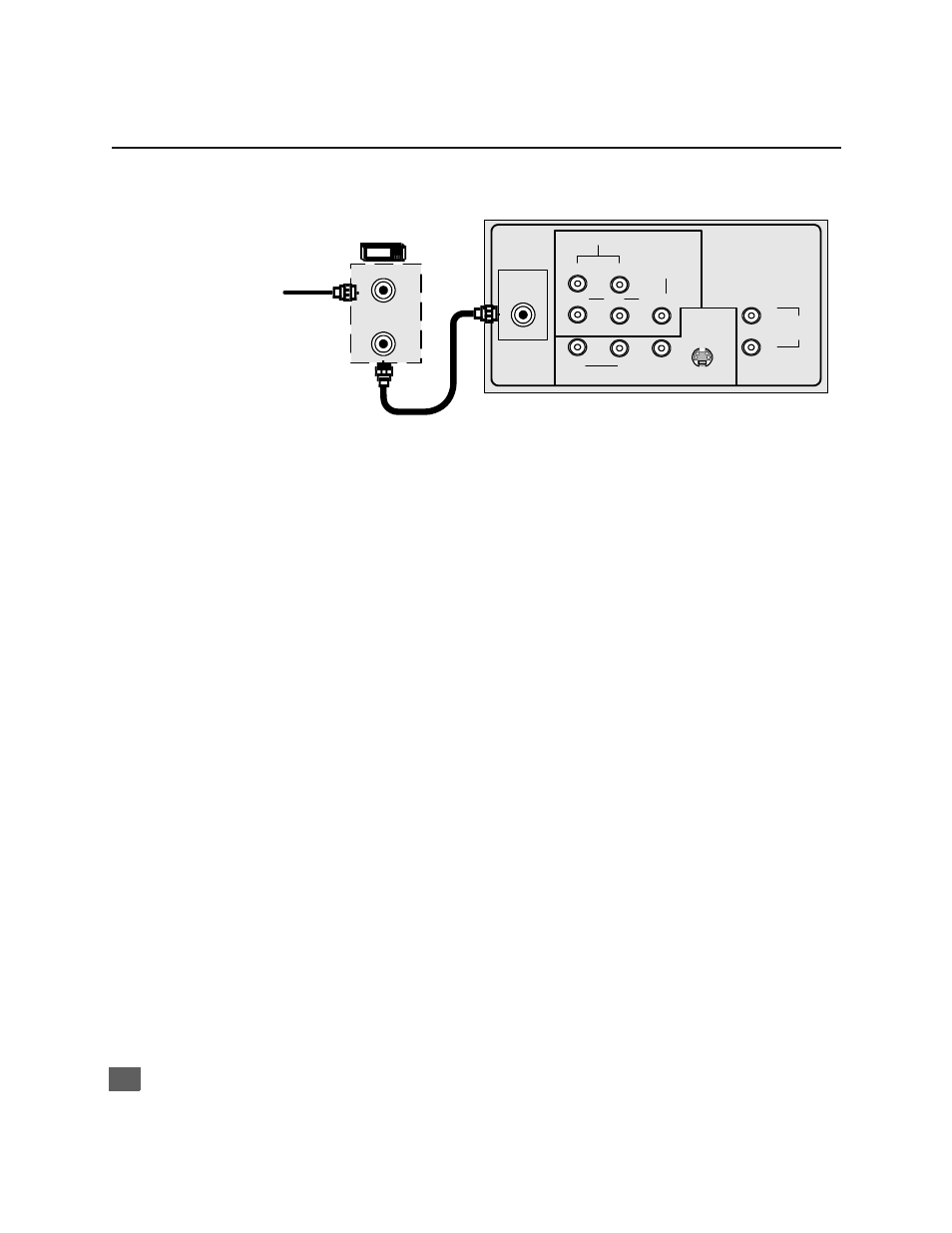 Conexion del decodificador de cable, Onexiones, Quipo | Pcional conexión del decodificador de cable | Panasonic CT 24SX11 User Manual | Page 34 / 50