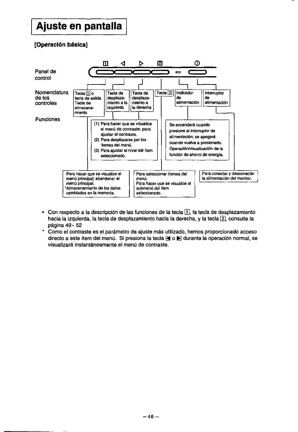 Ajuste en pantalla | Panasonic PanaSync S70 User Manual | Page 53 / 65