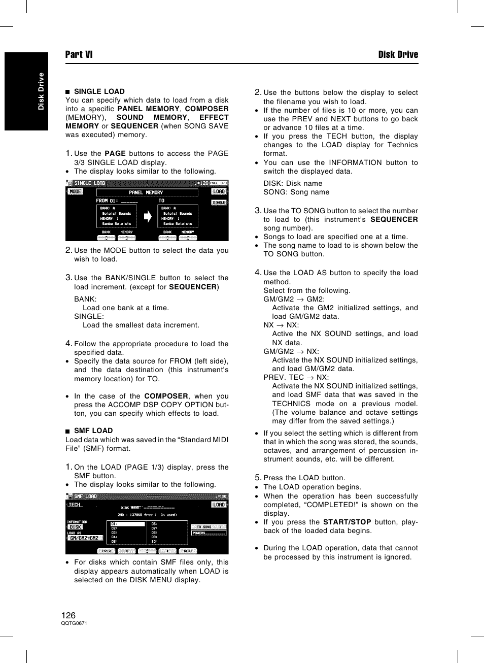 Part vi disk drive | Panasonic SX-KN7000 User Manual | Page 126 / 211