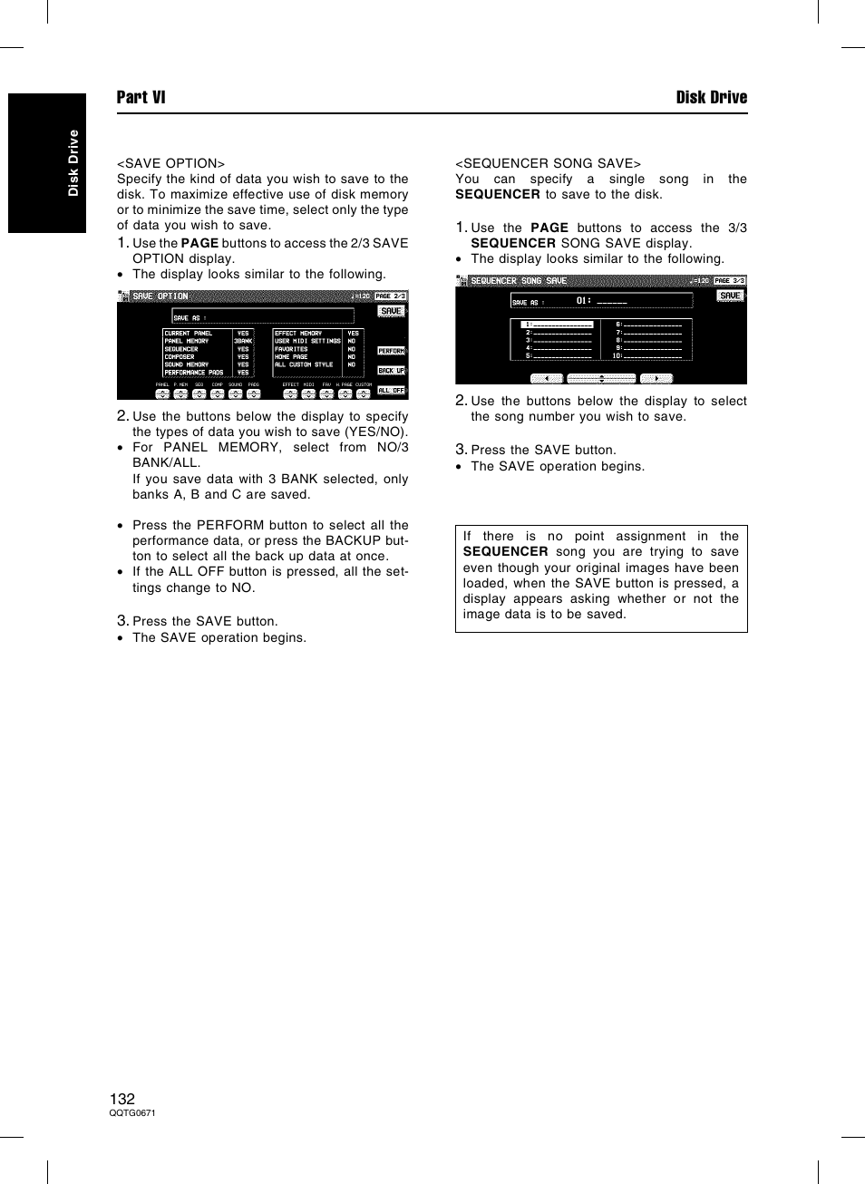 Part vi disk drive | Panasonic SX-KN7000 User Manual | Page 132 / 211