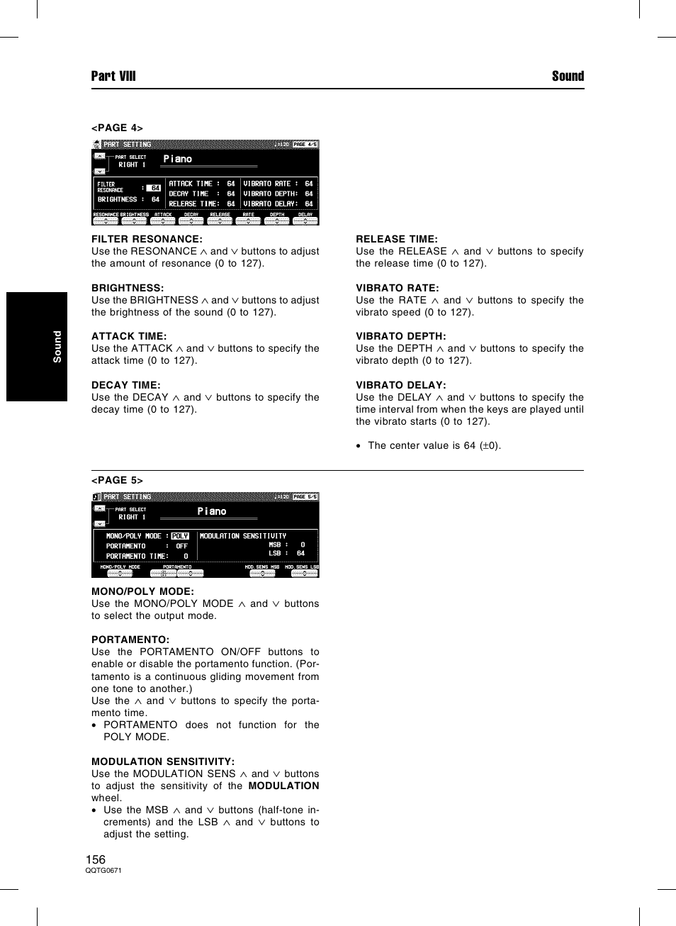 Part viii sound | Panasonic SX-KN7000 User Manual | Page 156 / 211