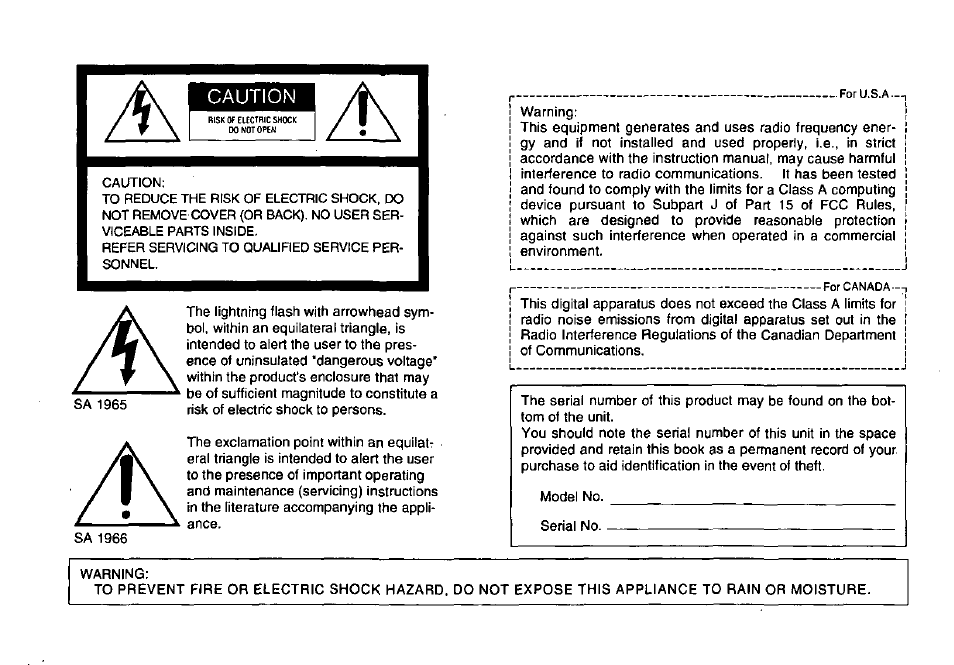 Caution | Panasonic AC ADAPTOR AW-PS301 User Manual | Page 2 / 8