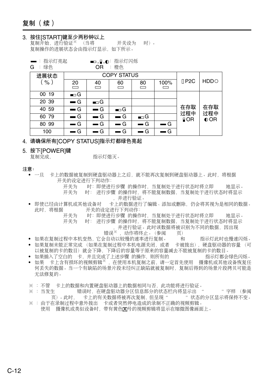 C-12 复制 （续 | Panasonic DVCPRO AJ-PCS060G User Manual | Page 42 / 88