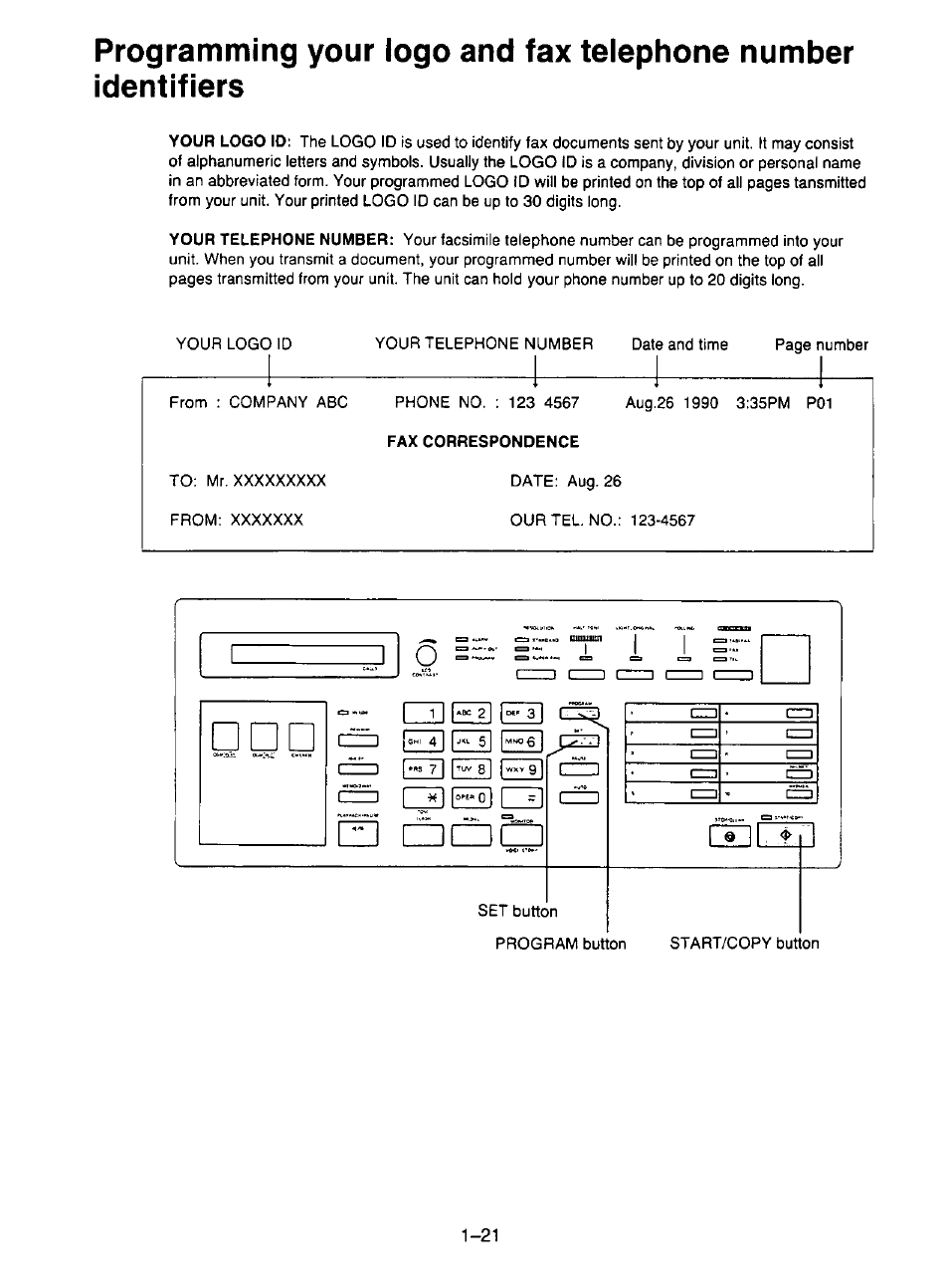 I ^1 c | Panasonic KX-F195 User Manual | Page 28 / 104