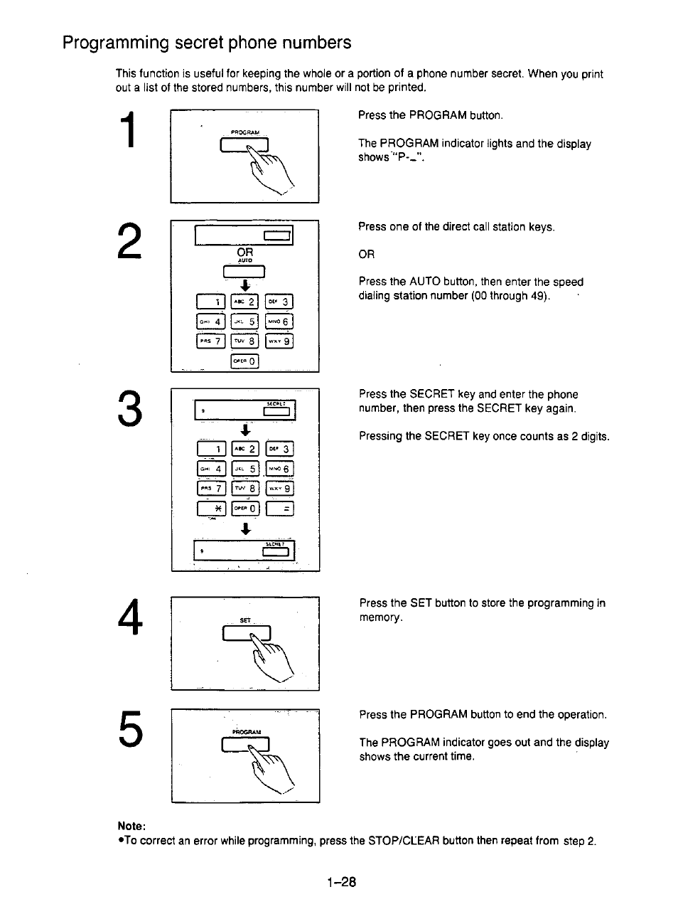 Note | Panasonic KX-F195 User Manual | Page 35 / 104