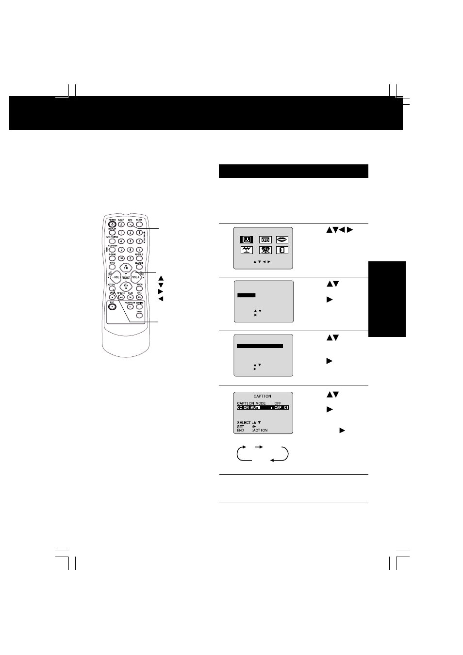 Caption on mute feature | Panasonic VV-1301 User Manual | Page 21 / 40