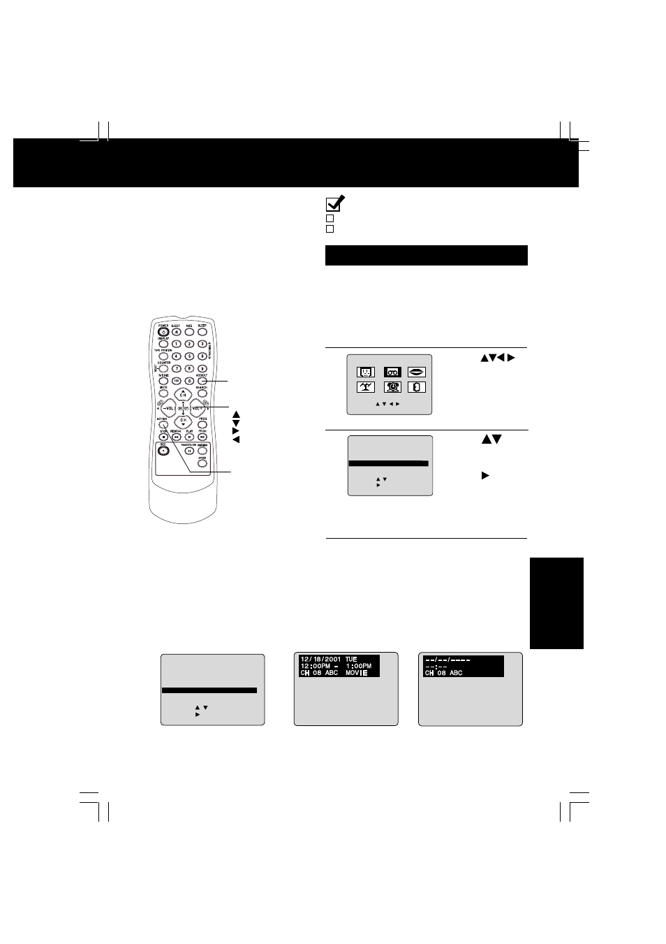 Time stamp feature | Panasonic VV-1301 User Manual | Page 29 / 40