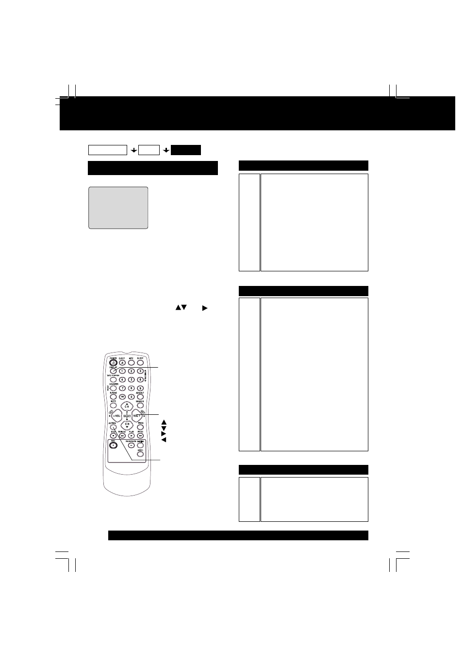 V-chip control feature, Continued), Blocking message | Panasonic VV-1301 User Manual | Page 32 / 40