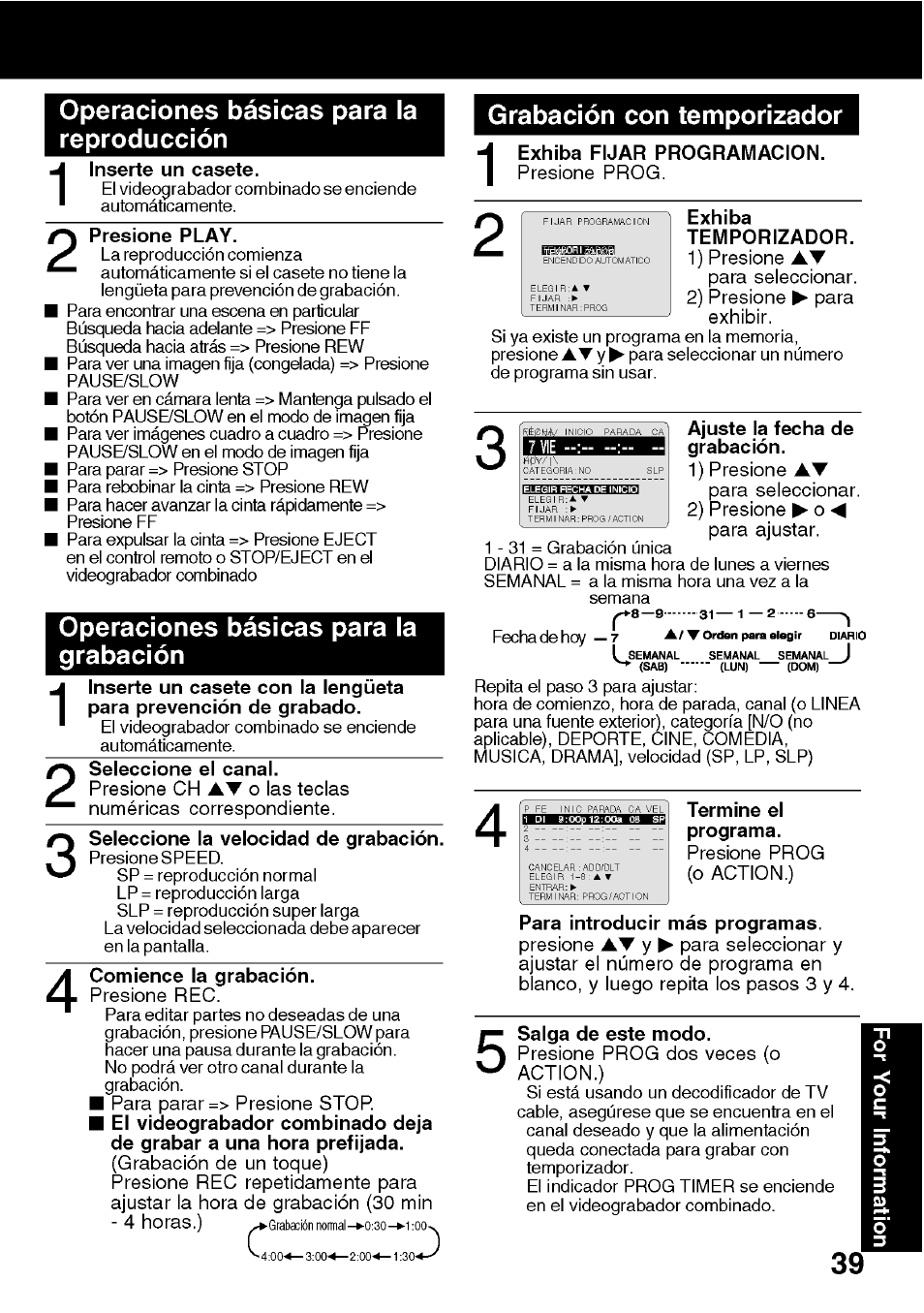 Panasonic VV-1301 User Manual | Page 39 / 40