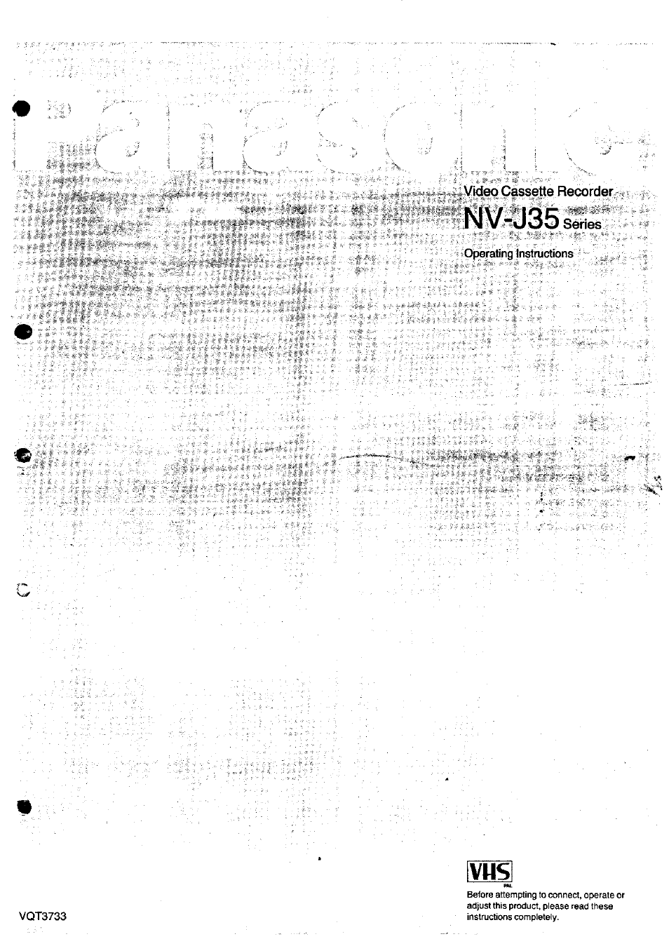 Panasonic NV-J35 User Manual | 35 pages